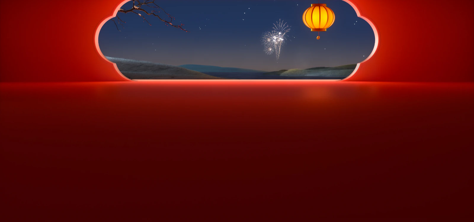 灵控桌面壁纸新春夜晚场景