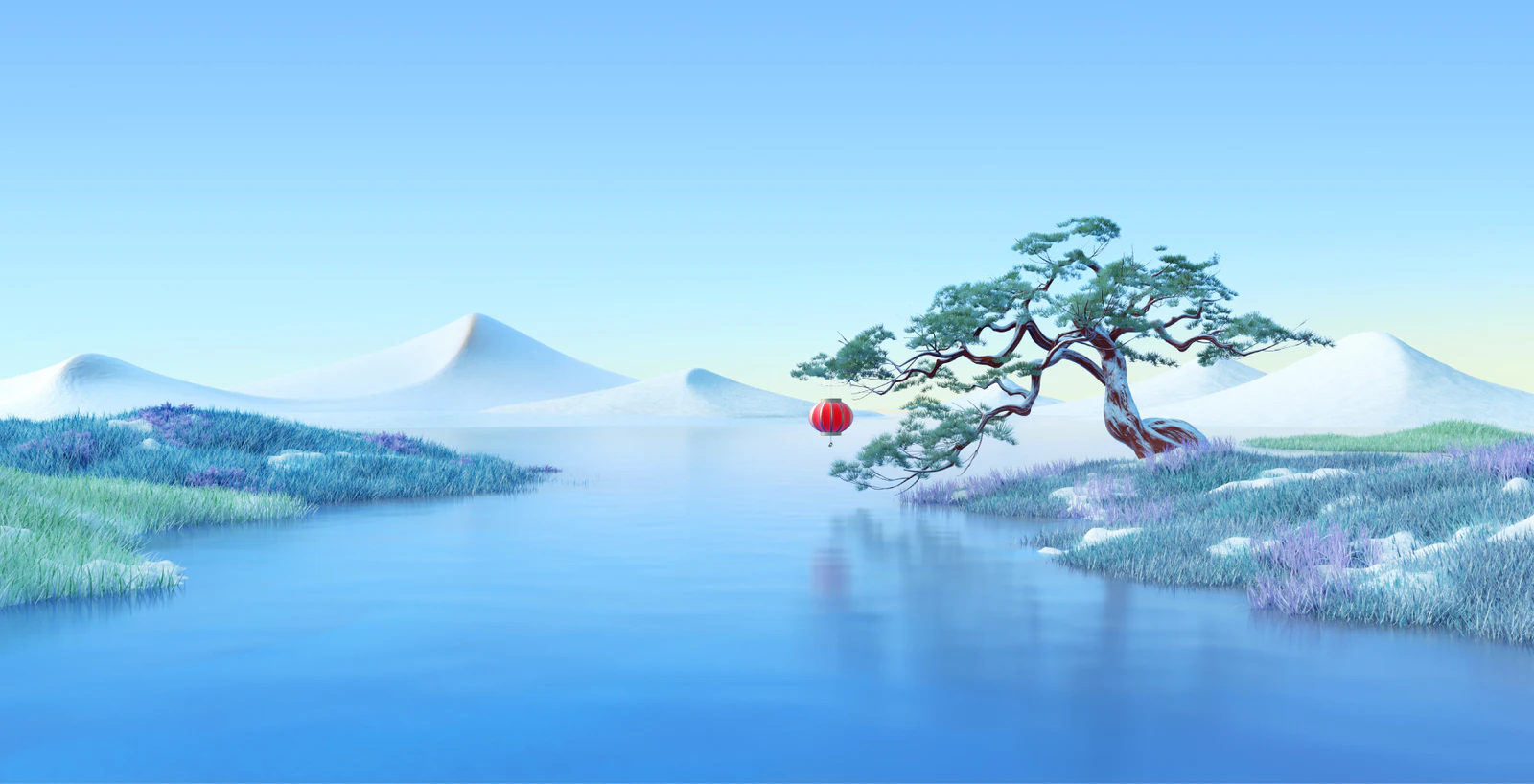 灵控桌面壁纸山水清晨场景