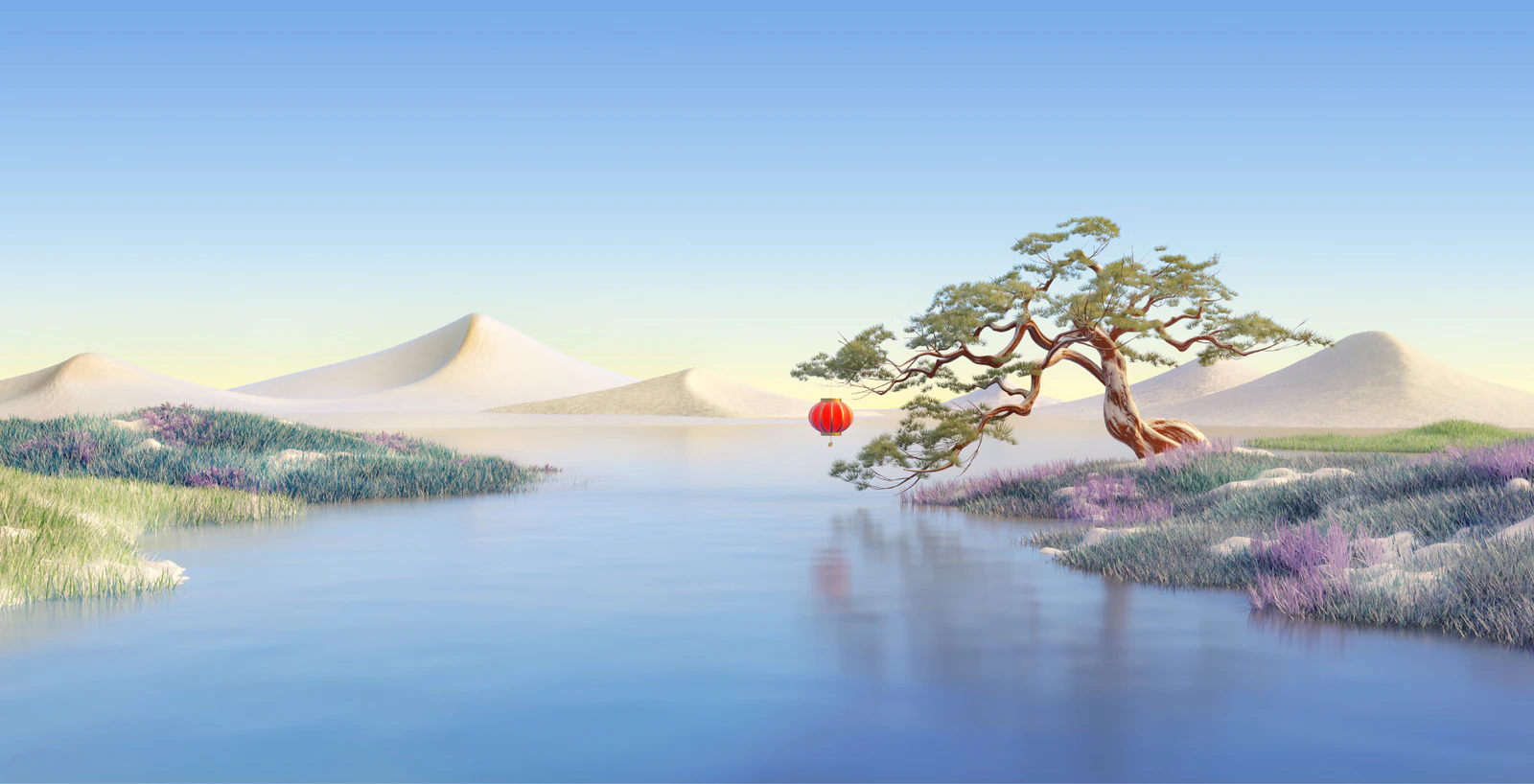 灵控桌面壁纸山水白昼场景